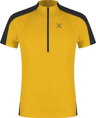 Produktbild von Hade Zip T-Shirt - leichtes Herren-Funktionsshirt für Klettern und Outdoor, Montura, Farbe:348-MUSTARD, Größe:M