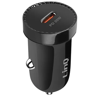 Immagine prodotto di Caricatore accendisigari USB-C 20W Power Delivery LinQ, nero