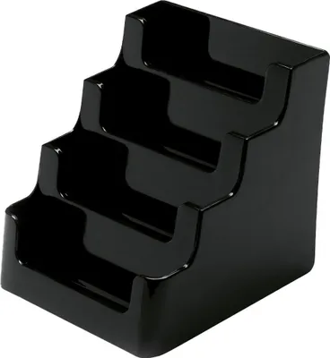 Produktbild von Magnetoplan 70404 Visitenkartenhalter 4 Fächer 4 Ablagen, schwarz