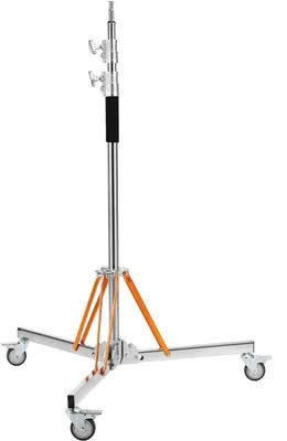 Zdjęcie produktu dla Statyw oświetleniowy na kółkach - Statyw do lamp - Statyw typu C - Statyw C - Statyw fotograficzny - Stal nierdzewna