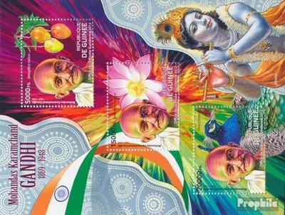 Produktbild von Briefmarken Guinea 2012 Mi 9260-9262 Kleinbogen (kompl. Ausgabe) postfrisch Mohandas Karamchand Gandhi