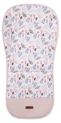 Produktbild von Wendbare Sitzeinlage für Kinderwagen aus Samt und Baumwolle, Twigs Pink