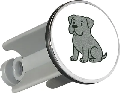 Produktbild von Huuraa Waschbeckenstöpsel Cane Corso Comic Corsi 4cm höhenverstellbar Abflussstopfen Geschenkidee