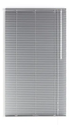 Aluminium-Jalousie, Silber, 150x180 cm, mit Streifen