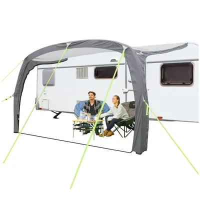 Produktbild von Skandika Vorzelt Vika Air Caravan 400 | aufblasbares Vordach, Caravan Tarp, Sonnensegel, Sonnendach UV 50+, 3000 mm Wassersäule | Buszelt, Busvorzelt