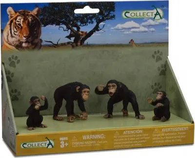 Zdjęcie produktu dla Figurka rodziny szympansów Collecta