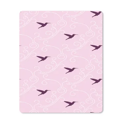 Produktbild von MuchoWow® Mauspad Mousepad Vogel - Muster - Rosa 19x23 cm - Mousepads - Maus Mat - Pad - Mausunterlage - Mauspads - Spielen