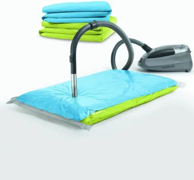Produktbild von Metaltex Vakuumbeutel XL mit luftdichtem Ventil 80x120 cm Kleidung