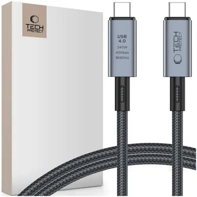 Immagine prodotto di Tech-Protect Ultraboost Max Usb 4.0 8K 40Gbps Cavo Type-C Pd240W 100Cm Grigio