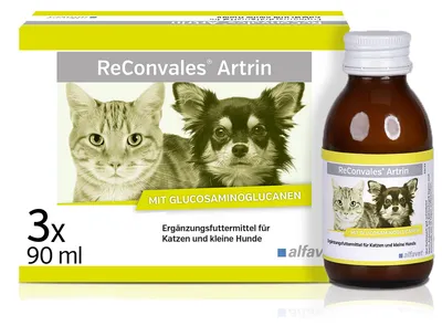 Productafbeelding van Reconvales Artrin vloeibaar voor honden/katten, 3 flessen van 90 ml