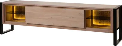 Produktbild von MASSIVMOEBEL24 Lowboard Akazie / Altholz 220x40x60 natur lackiert DENVER #117