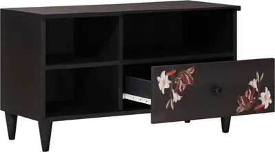 Imagen del producto de vidaXL Armarios de almacenamiento, varios colores, 80 x 33,5 x 46 cm, madera maciza de mango