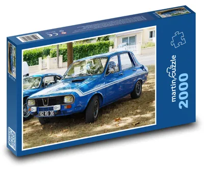 Zdjęcie produktu dla Puzzle 2000 Niebieski samochód retro - martinpuzzle
