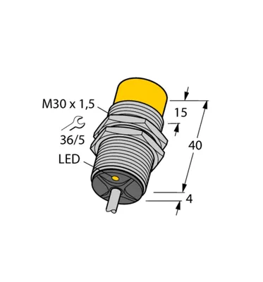 Immagine prodotto di Turck 40201 - NI15-G30-Y1X, sensore induttivo