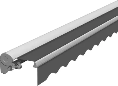 Produktbild von Eclipse "Standard" manuell Halbkassettenmarkise 3x2,5 m Tuch: Grau