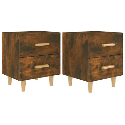 Obrázok produktu pre Nočné stolíky 2 ks dymový dub 40x35x47,5 cm