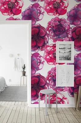 Produktbild von Coloray Fototapete 152x104 cm An Einer Wand Latex Latextapete - Rosen blüht romantisches Design