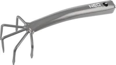 Produktbild von NEO TOOLS Handgrubber für Die Gartenpflege - Manuell Kultivator mit 5 Krallen - Lang 24 cm - Stahl