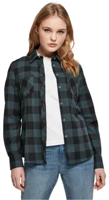 Image de Urban Classics Ladies - TURNUP FLANELL Ourlet jaspe - XS
