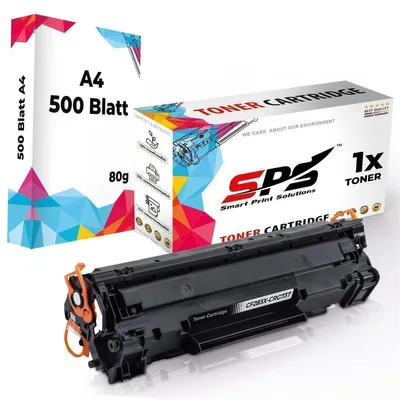 Produktbild von 1x Toner 83X CF283X Schwarz Kompatibel für HP Laserjet Pro MFP M225DW + DIN A4 Druckerpapier 500 Blatt