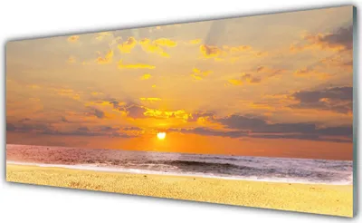 Produktbild von Acrylglasbilder 125x50 Wandbild Druck Meer Strand Sonne Landschaft