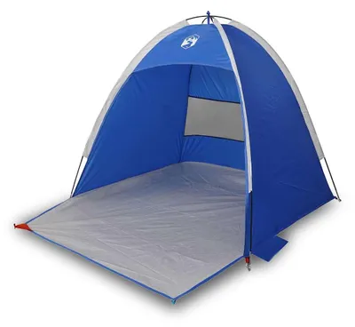 Immagine prodotto di vidaXL Tenda da spiaggia 3 persone blu azzurro Impermeabile