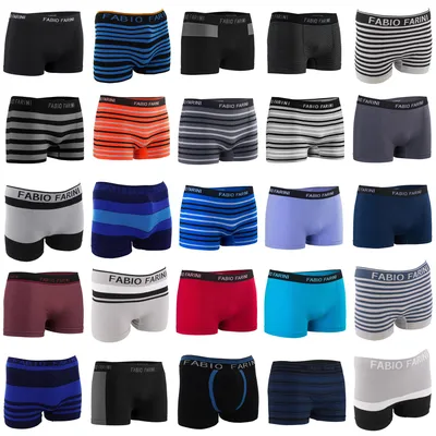 Produktbild von Fabio Farini - 10 Stück Herren Seamless Boxershorts Mehrpack aus Microfaser ohne seitliche Nähte