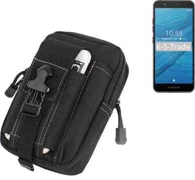 Produktbild von K-S-Trade Gürtel Tasche kompatibel mit Fairphone Fairphone 3 Gürteltasche Holster Schutz Hülle Handy Hülle Smartphone outdoor Handy-Hülle schwarz