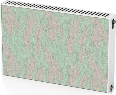 Produktbild von Blätter – Magnetische Heizkörperabdeckung – 90x60 cm – Magnet Heizkörperabdeckung – 3D Würfel – Heizkörperverkleidung – Magnetische Wandverkleidung – Wetterfest