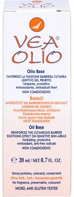 Obrázek produktu pro Základní olej VEA OLIO zklidňující při svědění, 20 ml oleje