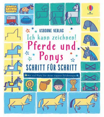 Produktbild von Ich kann zeichnen! Pferde und Ponys - Schritt für Schritt
