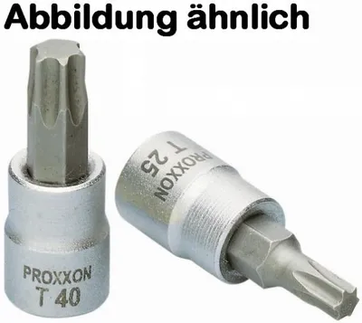 Produktbild von Proxxon  1/4 TX-Einsatz T 25 mit Stirnbohrung, 23760