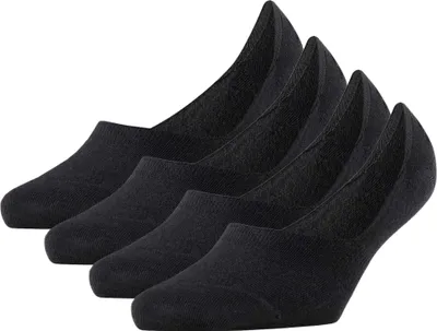 Produktbild von Burlington Damen Füßlinge, 4er Pack - Everyday IN, Anti-Slip Heel, einfarbig Schwarz 37-38