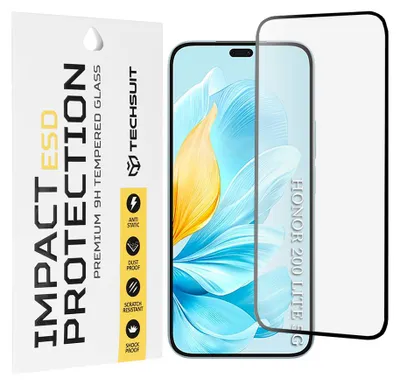 Obrázok produktu pre Techsuit – ESD ochranné tvrdené sklo na Honor 200 Lite – čierne