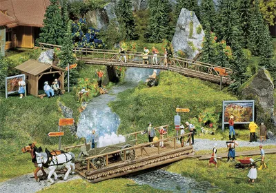 Productafbeelding van Faller H0 180548 Accessoireset voor wandelpaden, schaal 1:87