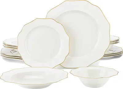 Obrázek produktu pro Sada nádobí, 32dílná kompletní sada nádobí, elegantní design, 16 kusů