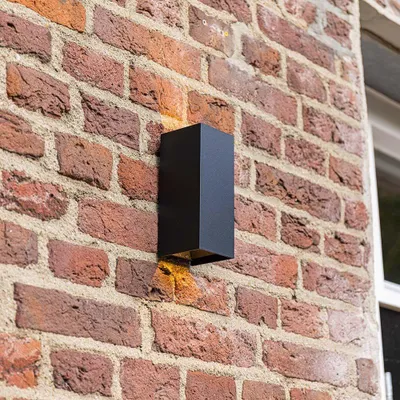 Image de HOFTRONIC - Applique murale LED 10W 3000K IP65 Noir dimmable