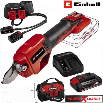 Produktbild von Einhell Astschere Set GE-LS 18 Li-18 V Akku 2.5 Ah, Ladegerät,Akkugürtel, Tasche