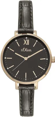 Produktbild von s.Oliver Damen Uhr Armbanduhr Leder SO-4196-LQ