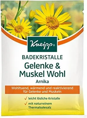 Image de Cristaux de bain Kneipp Bien-être articulaire & musculaire, paquet de 6 (6 x 60 g)
