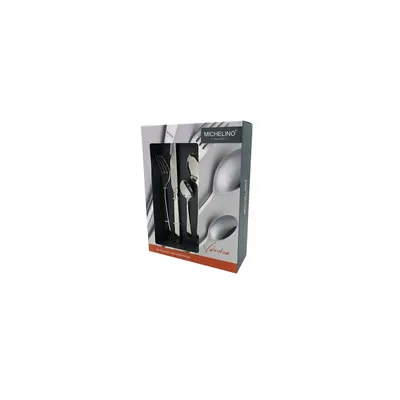 Produktbild von MICHELINO Besteckset 24 teilig Serie Valentina für 6 Personen Edelstahl Mehrzweck Einsatz für Zuhause Messer Gabel Löffel Küche
