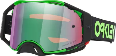 Image de Lunettes Oakley Airbrake Moto Prizm, modèle Motocross, couleur vert/noir