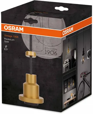 Produktbild von Osram Vintage 1906 PenduLum, Flexible Halterung, Gold, Aluminium, IP20, II, 1 Glühbirne(n)