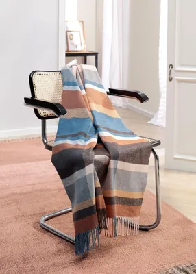 Produktbild von Biederlack Plaid Harmony Farbe Brown Größe 130 x 170