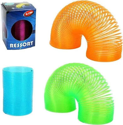Produktbild von 1 x Springspirale Spirale 6cm metallisch gänzend, verschiedene Farben, Kunststoff
