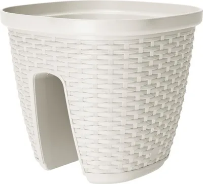 Image de Pot balustrade Casa mesh 30 - Blanc - 30x30cm