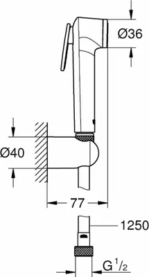 Zdjęcie produktu dla GROHE Tempesta-F Trigger Spray 30, 1 szt.