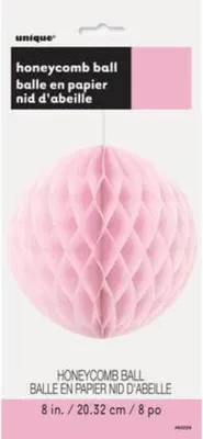 Produktbild von Deko Fluffy Wabenball Rosa 20cm