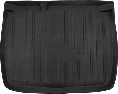 Image de Tapis De Coffre Sur Mesure Pour Seat Leon 2 2005-2012 Hatchback, Noir, Antidérapant, Bord Haut, Toutes Saisons