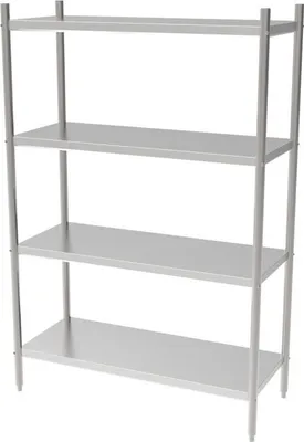 Immagine prodotto di Sistema di scaffalatura Combisteel con 4 ripiani in acciaio cromato 1500x500x1800mm